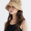 POHIES RAFFIA BUCKET HAT-BEIGE