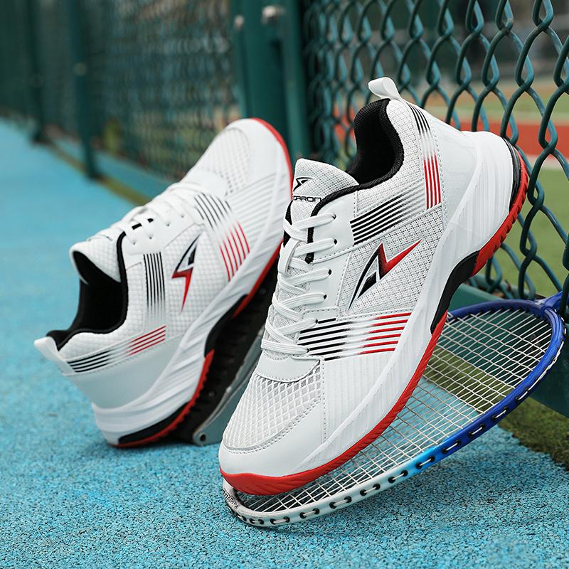 Breathable Mesh Tennis Training Shoes Men Women Cushion Non-slip Sneakers Outdoor Badminton Shoes Comfortable Table Tennis Shoes