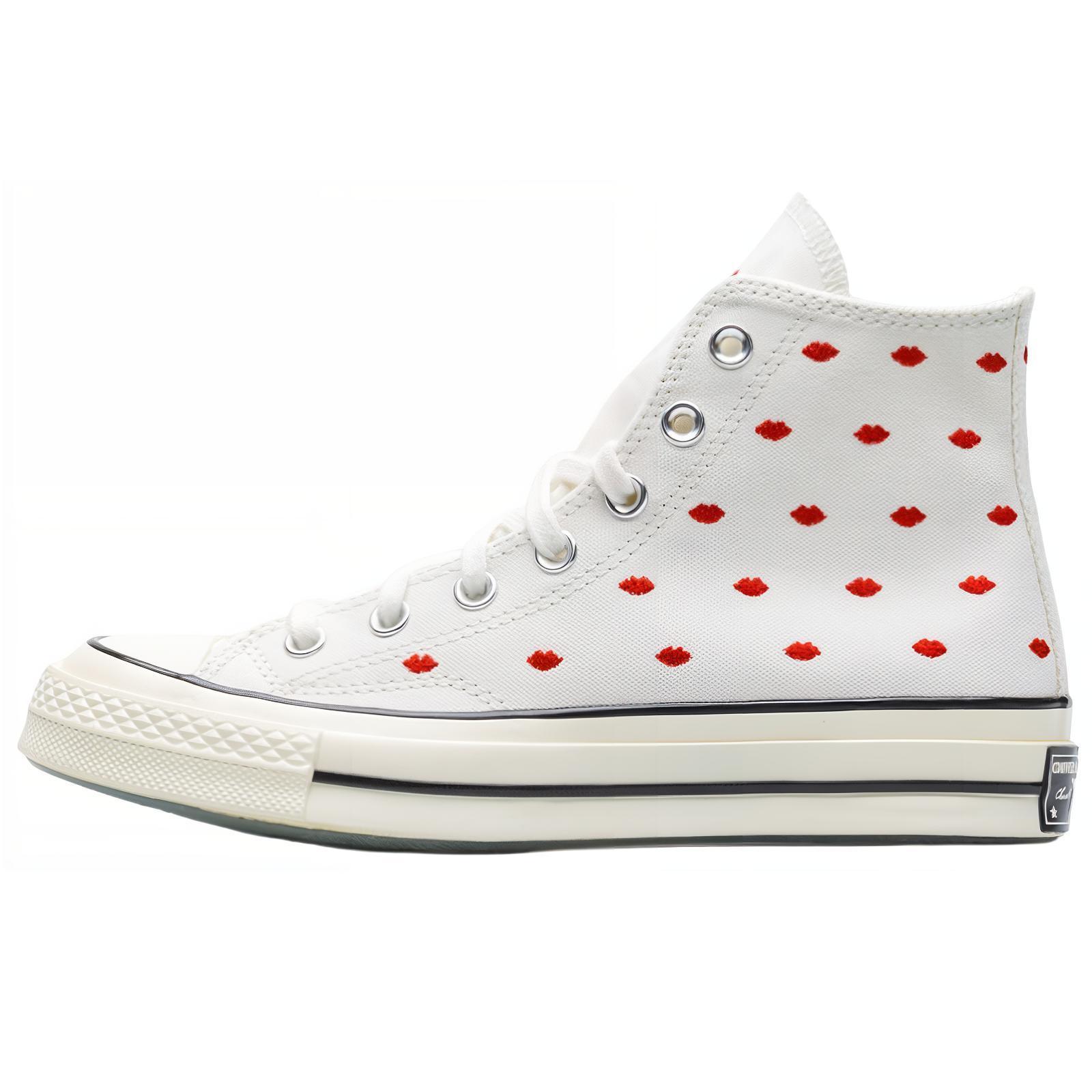 

Converse 1970s Chuck 70 Chuck Taylor All Star Casual High-Top Espadrilles Unisex White Red 36