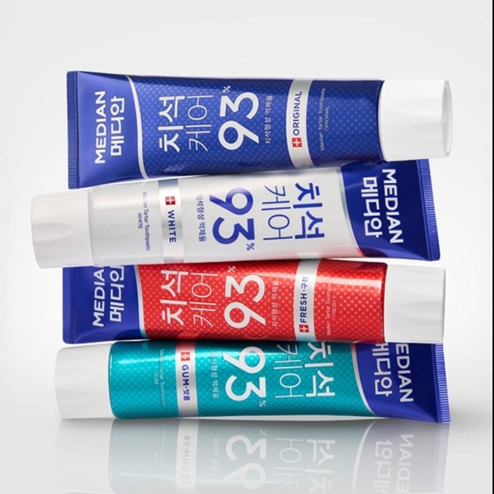 Median Original Toothpaste 120g, Korean Toothpaste