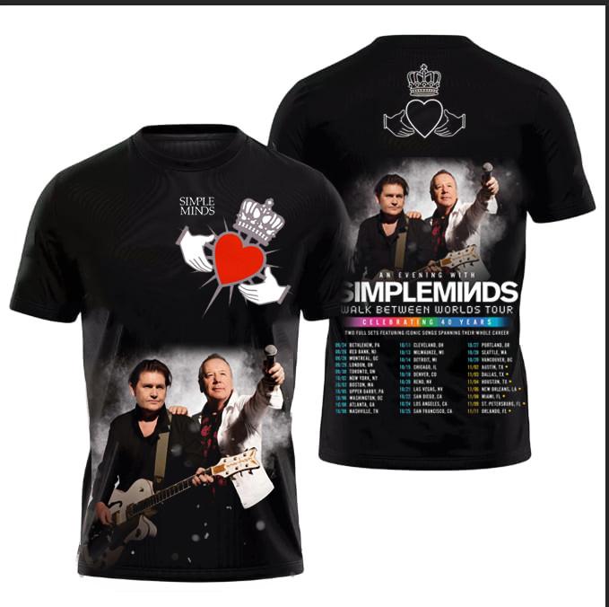 HOT NEW Simple Minds band 3D SHIRT All sizes S to 6Xl 2F617 S