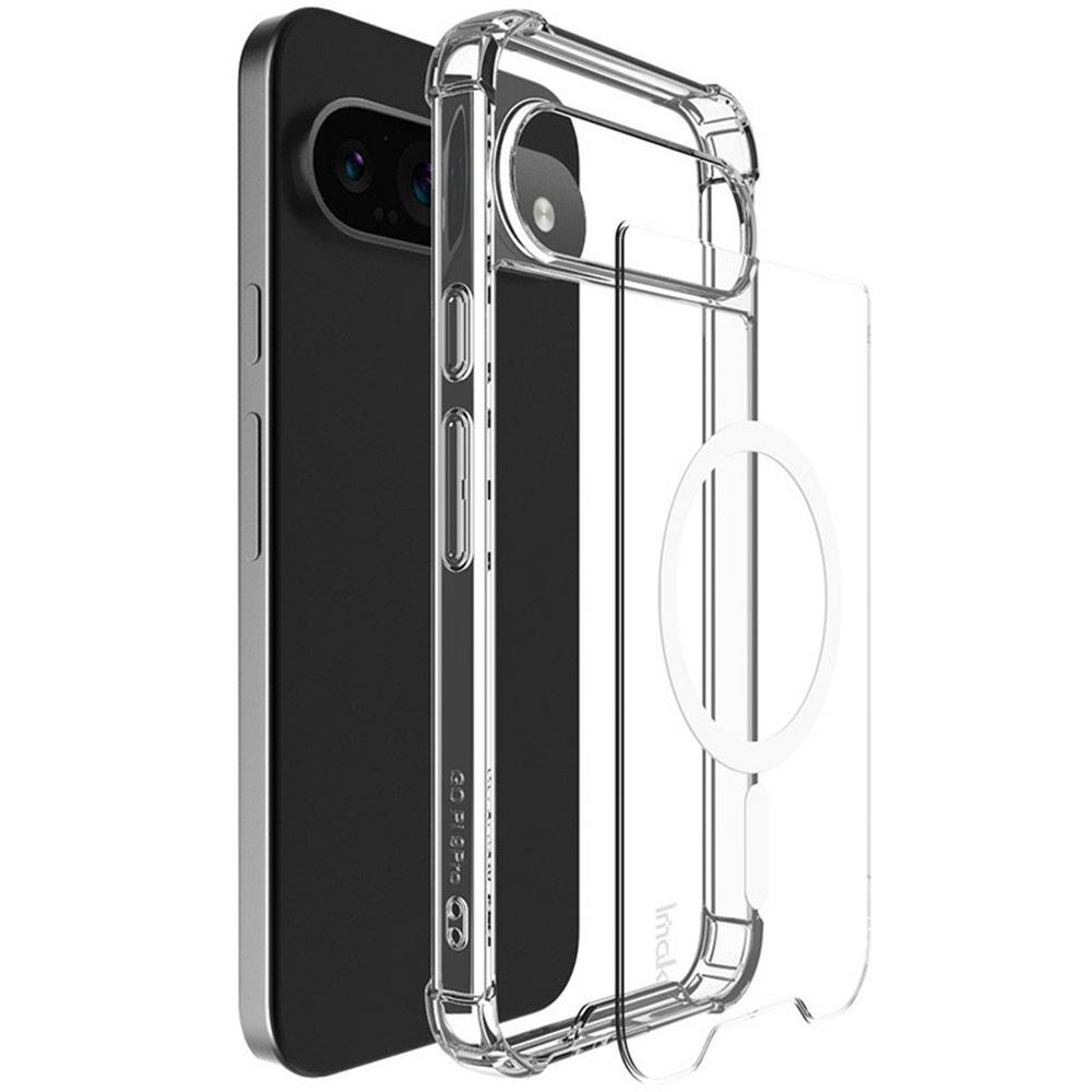 

IMAK For Google Pixel 9 Pro/Pixel 9 Clear Case Compatible with MagSafe Shockproof PC+TPU Phone Cover Style A