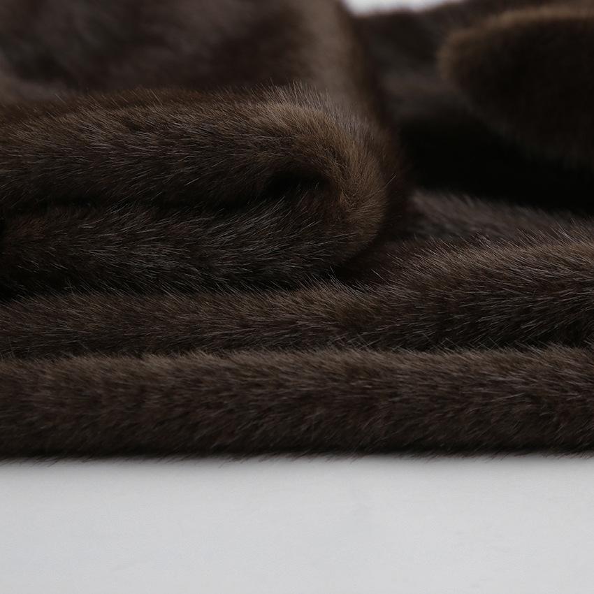 Autumn and winter fashion imitation fur vest women's new European and American temperament commuting versatile plush sleeveless turtleneck vest