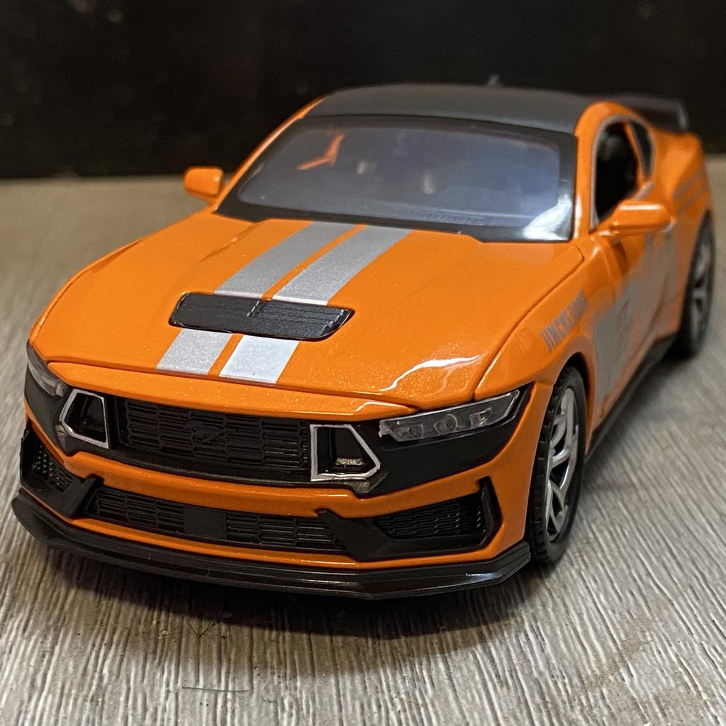 1:32 Ford Mustang Shelby GT500 Coupe Alloy Metal Diecast Model Car Sound And Light Pull Back Children's Toy Car Mini GT Present