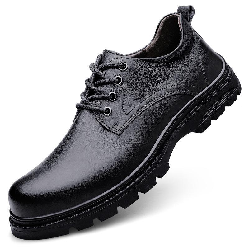 

Large Size First Layer Casual Business Leather Shoes 38 to 48leathershoes 38 чёрный