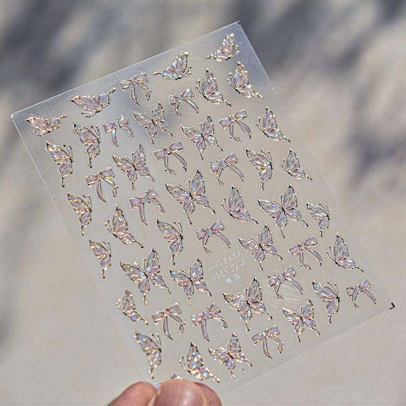 

Наклейка-бабочка Интернет-знаменитость Трехмерный рельеф Бриллиантовый нейл-арт MS764 (Phnom Penh colorful butterfly) jelly