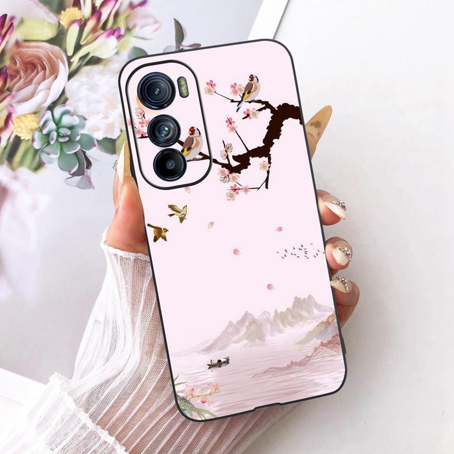Cute Printing Phone Case For Motorola Edge 30 30Pro 30Neo Soft Black Silicone TPU Cases For MOTO Edge30 Pro Neo Covers Bumpers