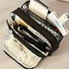 Large Capacity Pen Pouch, Multipurpose Stationery & Cosmetic Case, Portable Organizer for School Office Travel