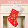 Beautifully Crafted Red Christmas Stockings With Exquisite Snowflake Embroidery For Cheerful Decor