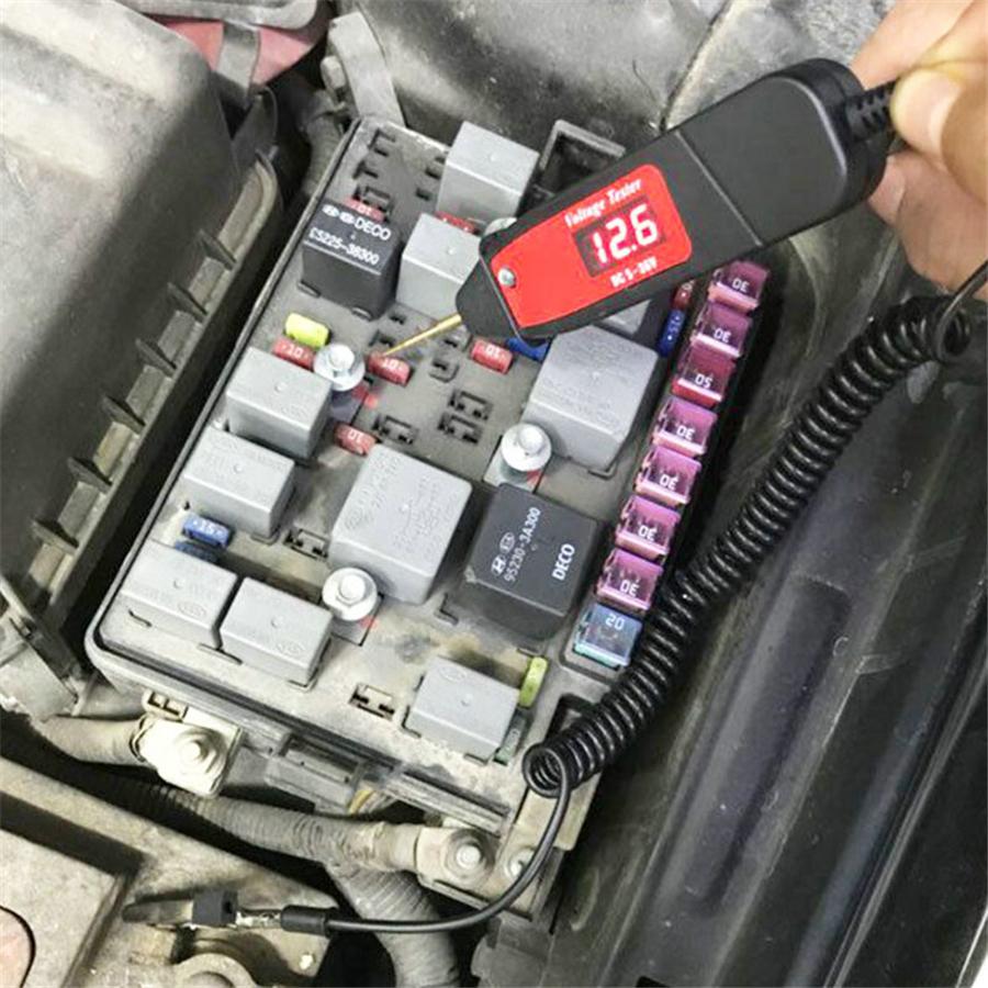 Car Fuse Electric Circuit Probe Repair Tester 5V-36V Voltmeter Voltage Indicator