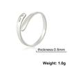 Christliches Kreuz Ring für Damen Herren Edelstahl Minimalistisch Verstellbar Fingerringe Schmuckliebhaber Geschenk