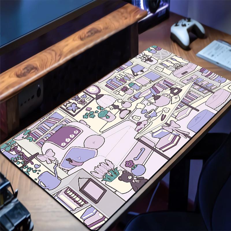 Mouse Pad Anti-slip Durable Desktop Mat Offices PC Accessories Cartoon Keyboard Pad Anime Semyon Room Mouse Mat Tapis De Bureau