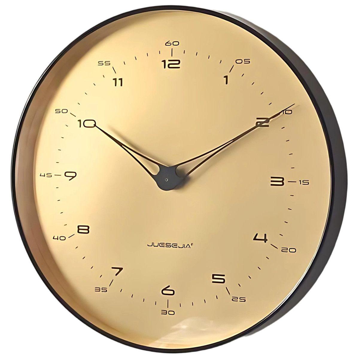 

1pc Circular Wall Clock Light Luxury Silent Clock Wall New Chinese Home Living Room Simple Clock Home Decoration 35x35x4.5cm