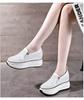Fashion New Arrival Spring Summer Genuine Leather Shoes Women Fashion Sneakers Height Increasing 8cm White Shoes Thick Sole