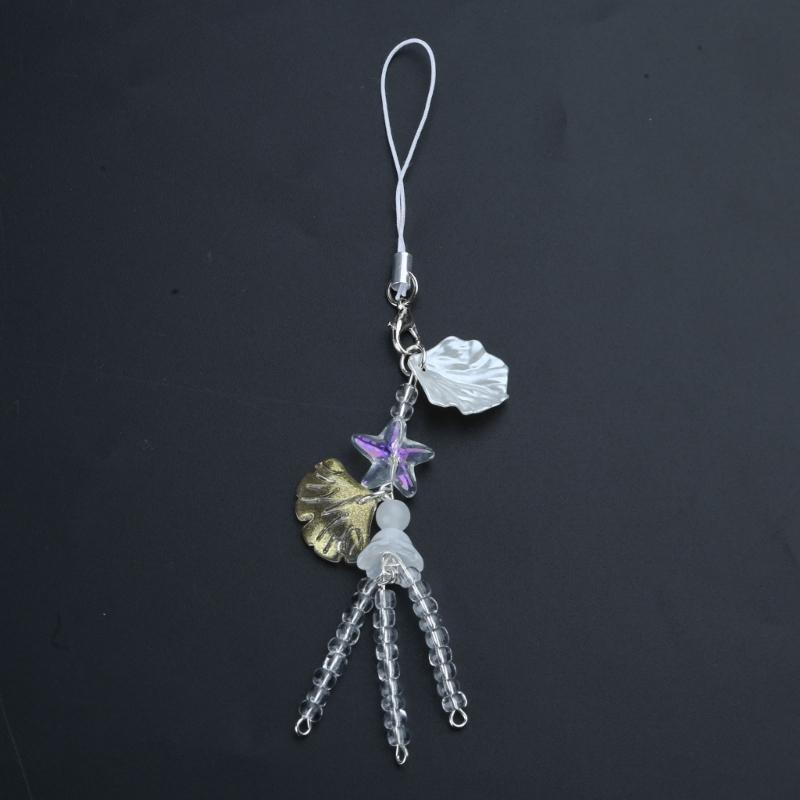 Y2k Phone Chain Tassels Star Jellyfish Pendant Keychain Phone Charm Strap Lanyard Bag Backpack Ornament Car Key Holder