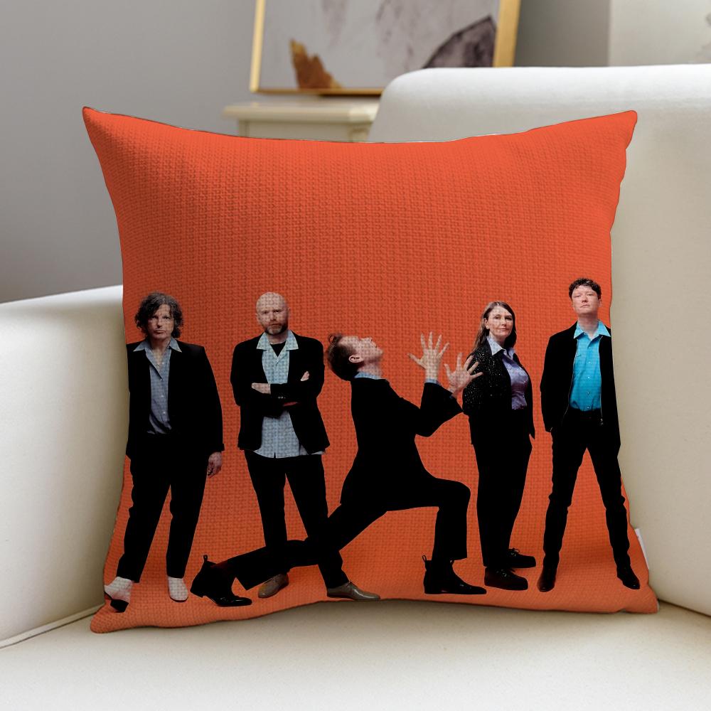 

Indie FFranz FerdinandS Cushion Cover Breathable and skinfriendly linen pillowcase square removable and washable cushion 30X30cm