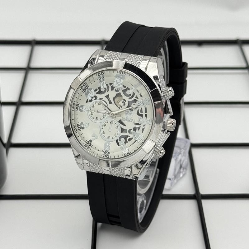 JYL Men's Watch Student Hollow Casual Silicone Strap