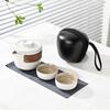 Minimalist Portable Ceramic Travel Tea Set