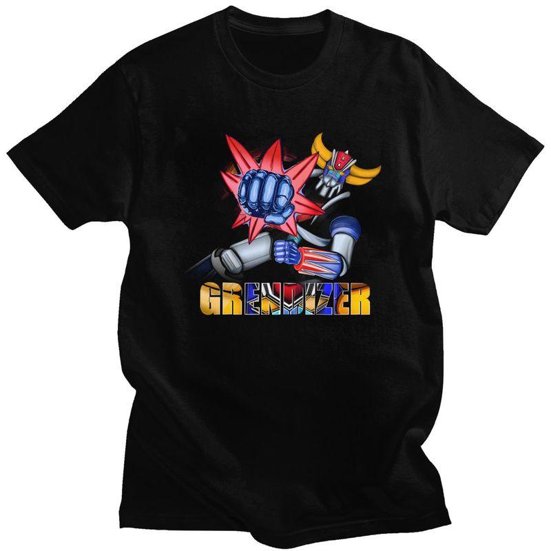 

Custom Grendizer Goldorak Ufo Robot T Shirts Men Pure Cotton Tees Goldrake Anime Tshirts Short-Sleeve Fashion T-shirt Clothin... S разноцветный