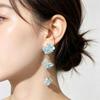 Korean Dongdaemun Flower Tassel Earrings: Trendy and Sweet Fashion Accessories for Women