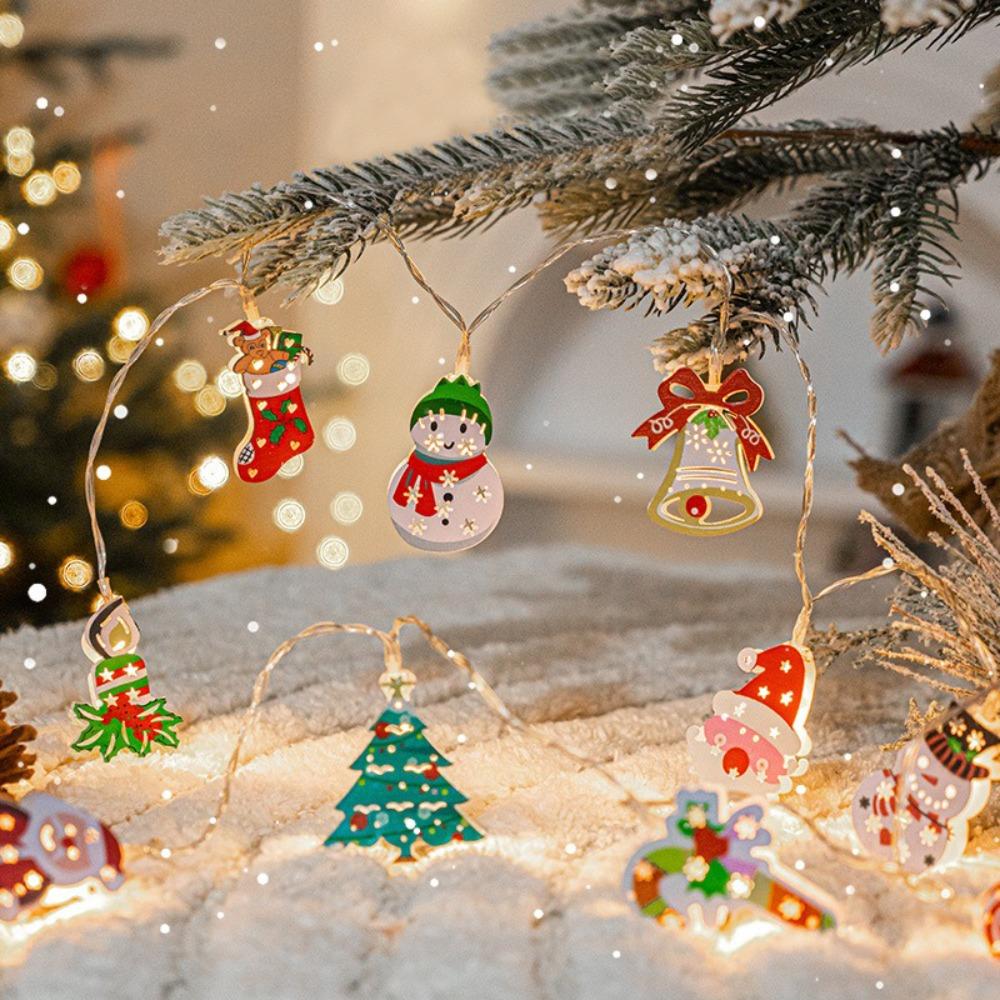 Elk Shape Christmas LED Light String Cartoon Christmas String Lights  Christmas Decorations