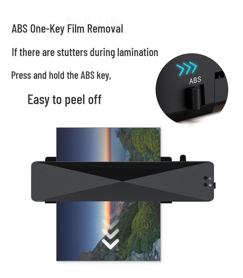 Compact Office A4 Photo Laminator - Film & Adhesive Compatible