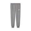 Logo Print Cuffed Casual Knit Sports Pants Kids Bottoms Gray DC7207-091