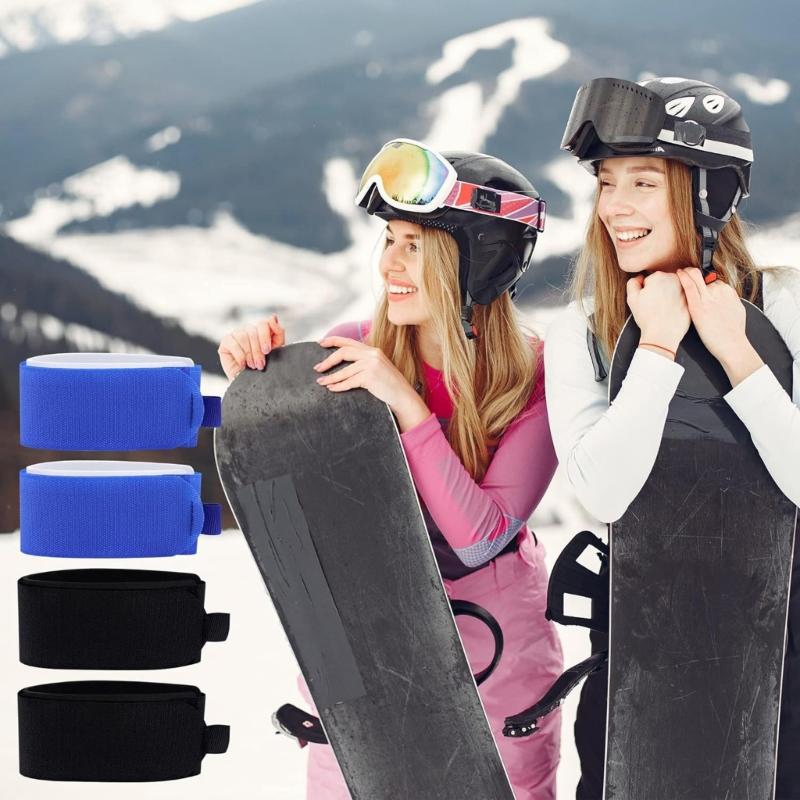Snowboard Strap Ski Board Fixing Wrap Skis Snowboard Binding Strap Ski Fasteners Ski Tie Wrap Fastening Fixing Strap