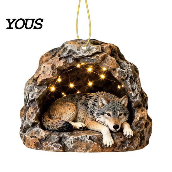 Fireplace Decorative Pieces Forest Animal Ornament, 2D Flat Woodland Acrylic Christmas Unique Gift for Friends Hanging Decoration Tree, Holiday