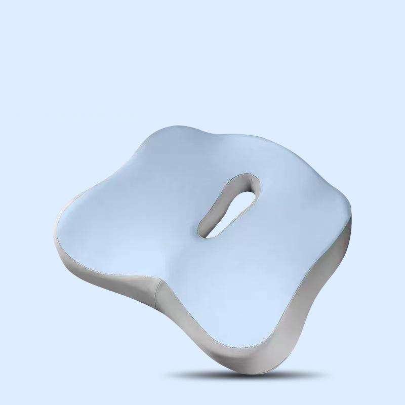 1 ks Ortopedický sedák z paměťové pěny pro kancelář, auto, polštář pro úlevu od bolesti kostrče s prodyšným síťovaným potahem, protiskluzová základna
