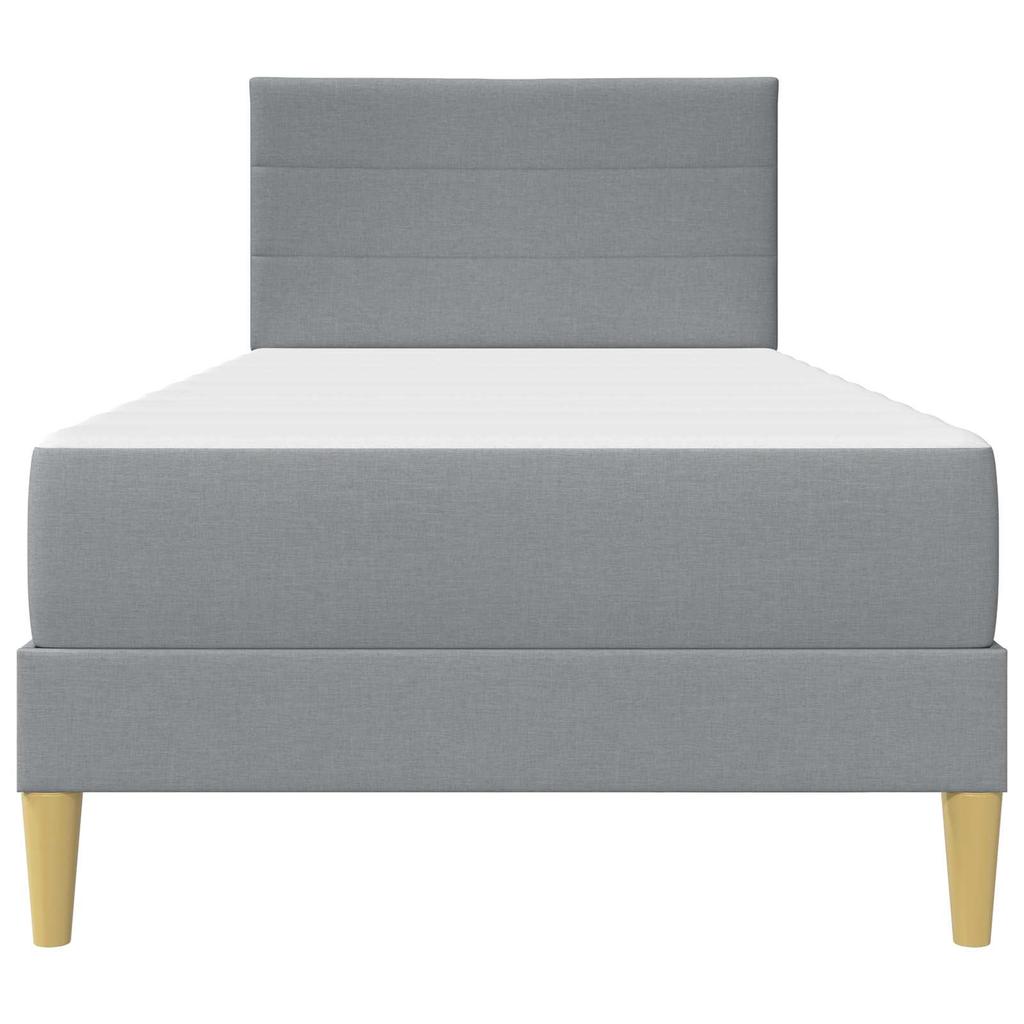 Bed Frame Light Grey 80 x 200 cm Polyester