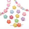 Acrylic Dopamine Oil Droplets Flower Button Beads for DIY Jewelry 1 Set