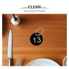 1Set Professional Round Numbered Hanger Tags Plastic 1-20 for Quick Identification in Busy Environments Table Signage Key Tags