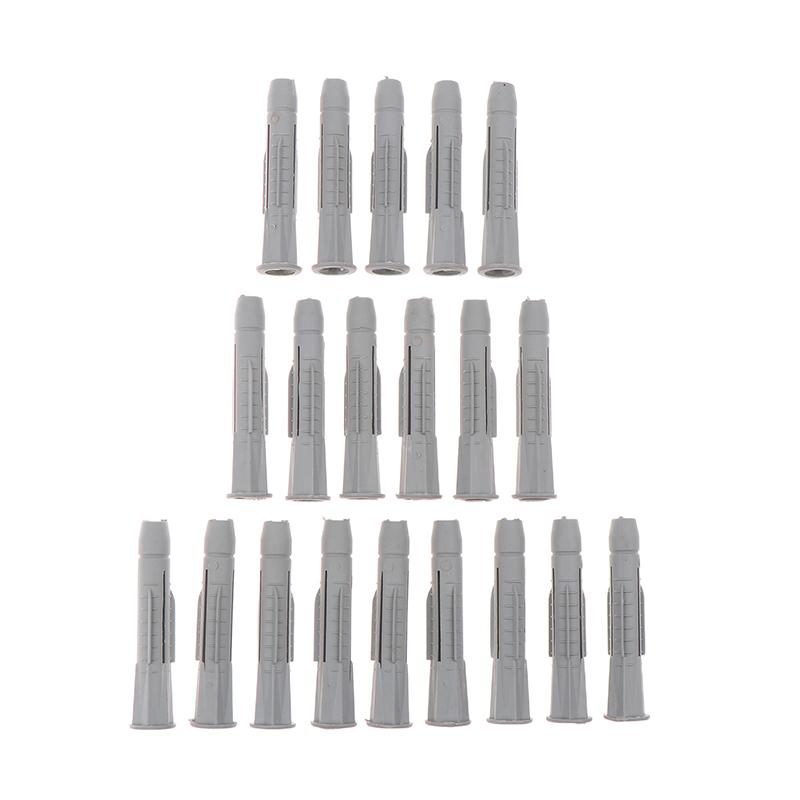 20Pcs M6/M8/M10 Knotted Expansion Tubes Eco-Friendly Nylon/Plastic Expansion Plugs Multi-Specification