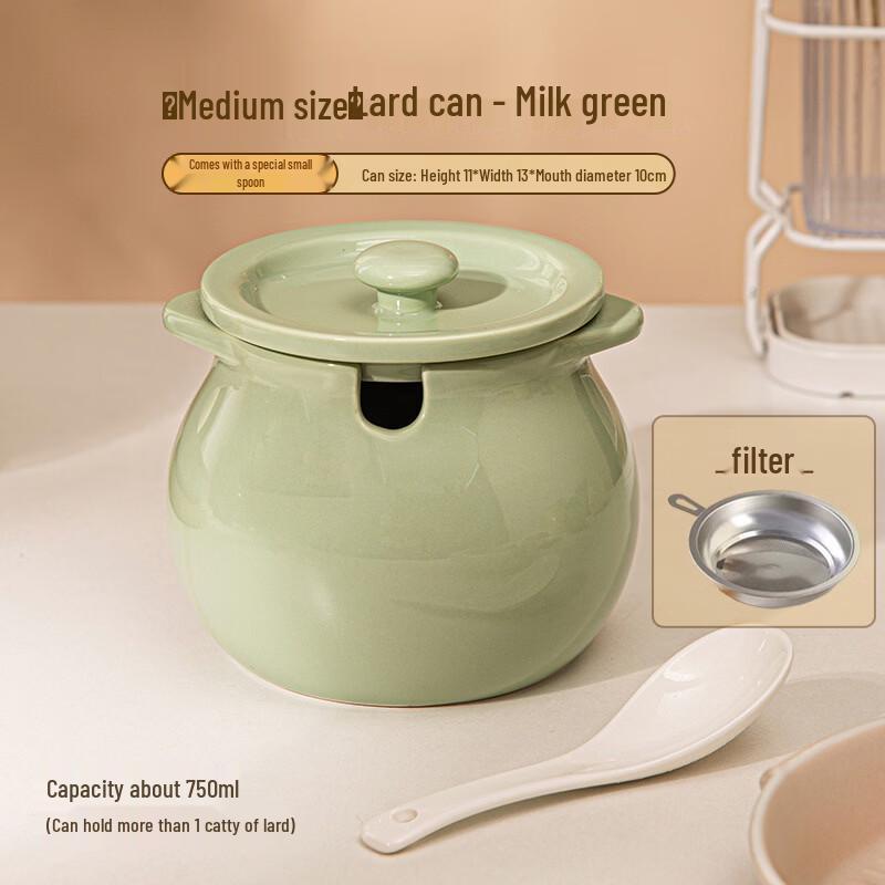 

Zhi Shi Ceramic Lard Container with Filter