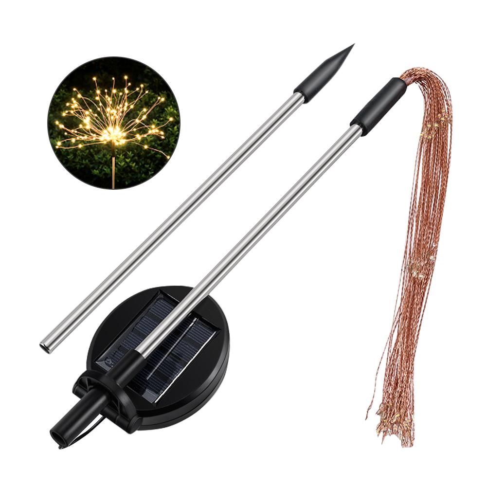 Solar Garden Light Lawn Light Firework Light Solar Powered String Light Waterproof 2 Lighting Modes