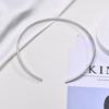 Collana Girocollo in Acciaio Inossidabile per Donna, Bracciale Rigido Aperto, Collana Minimalista Regalo per Festa di Compleanno