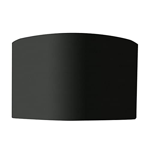 Replacement Lampshade, H-35352, Holder Type, Black Cotton Fabric, Bottom Diameter 35cm