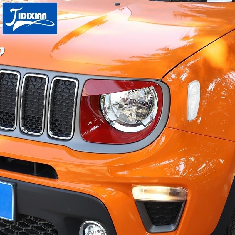 JIDIXIAN Fit for Jeep Renegade 2019-2026 Car Headlight Light Lamp Protective Decoration Cover Exterior Accessories