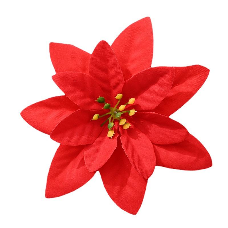 20PCS Plastic Simulation Christmas Flower Wedding Artificial Flowers Valentine's Day Decoration