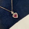 Golden Temperament Necklace Creative and Elegant Variety of Exquisite Necklace Crystal Love Necklaces