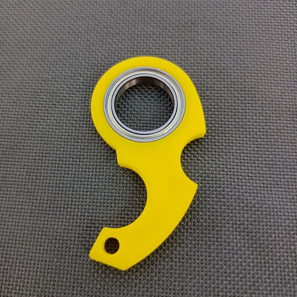 Noctilucent Fingertip Rotation Keychain Relieve Boredom Finger Fidget Ring Key Ring  Adults Kids