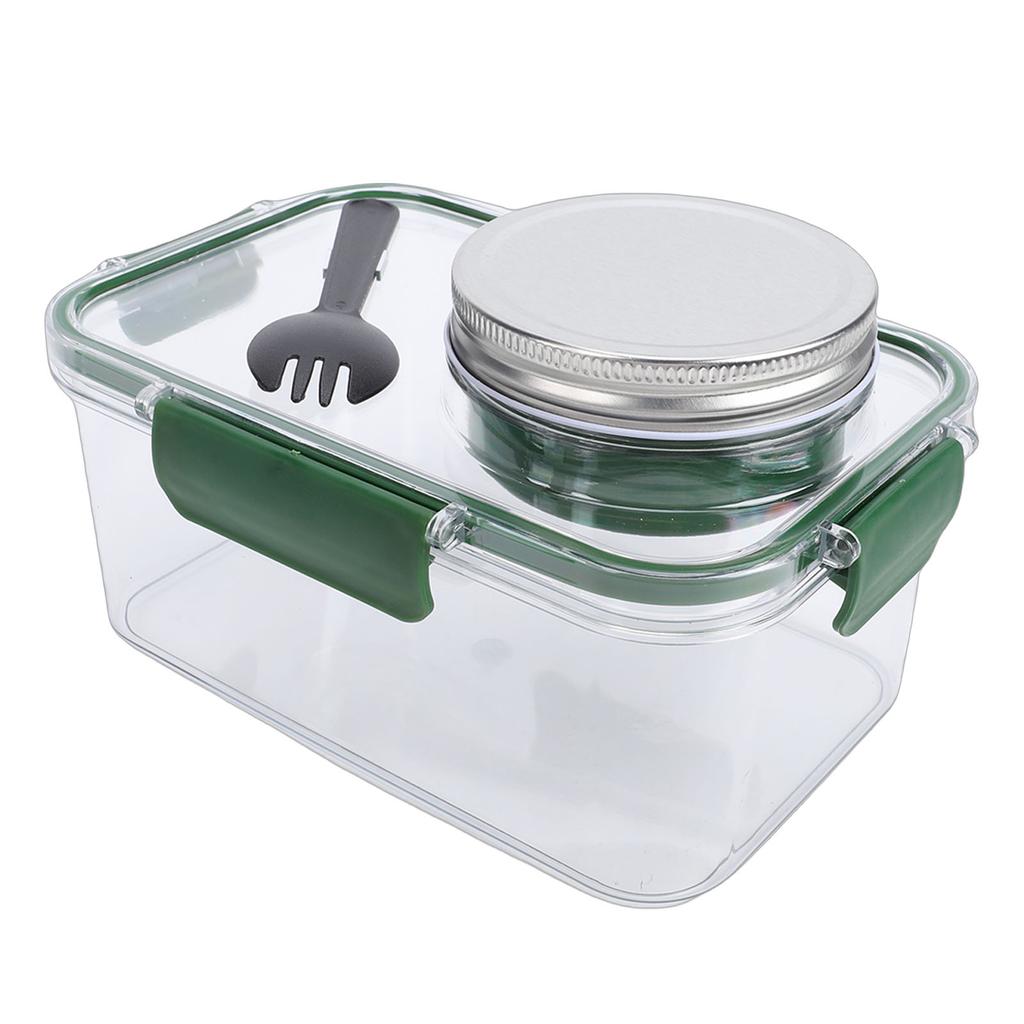 Salad Lunch Container With Dressing Compartment Reusable Portable  proof Salad Bowl for   Gym Bag