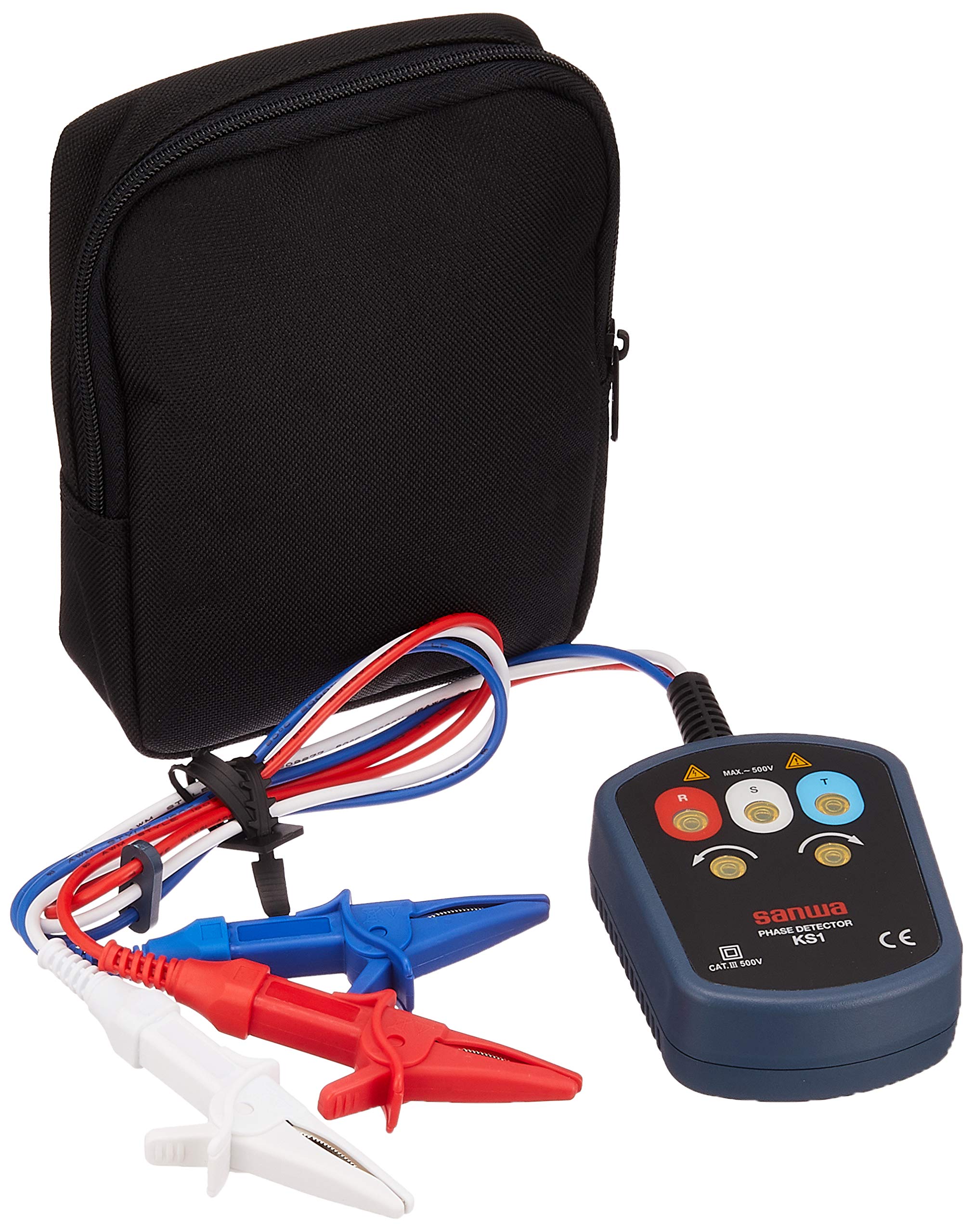 

Sanwa Electric Meter Clamp Meter AC Phase Detector KS-1 Three-Phase чорний