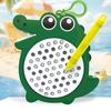 Cross-Border Magnetic Drawing Board Keychain: Fun and Educational Cartoon Animal Toy with Steel Ball Design