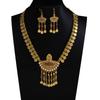 Middle East Dubai Gold Jewelry Set Alloy Hollow Pearl Coin Tassel Necklace Earrings Exaggerated Jewelry