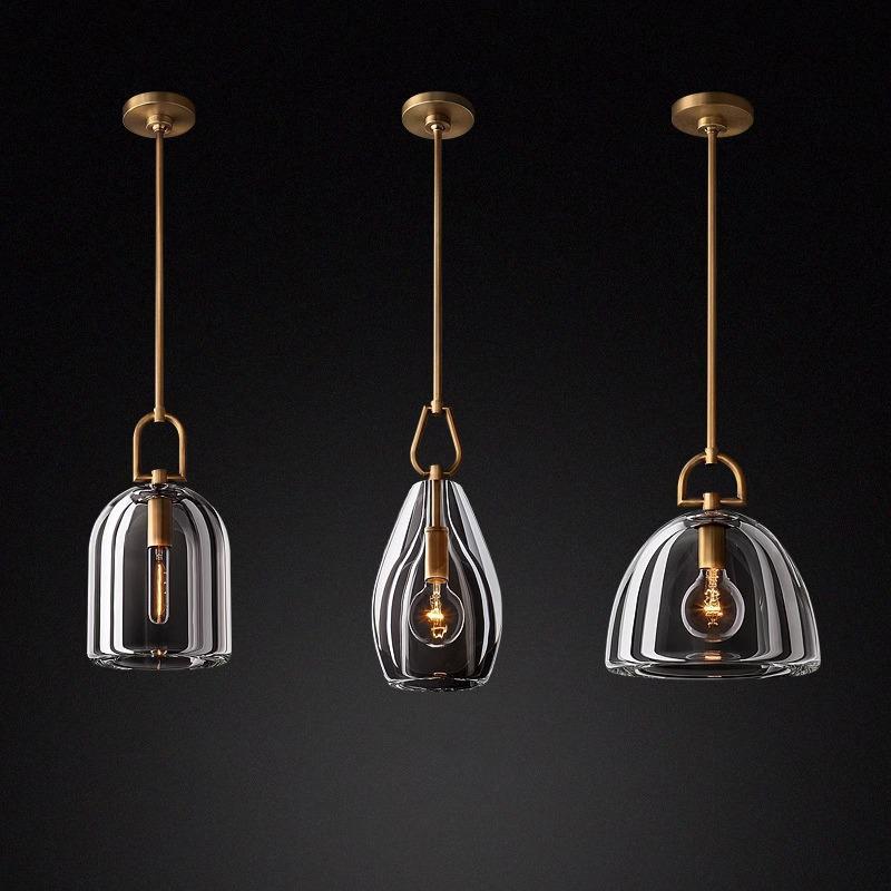 Luxury All-Copper Crystal Pendant Light for Dining and Bedroom
