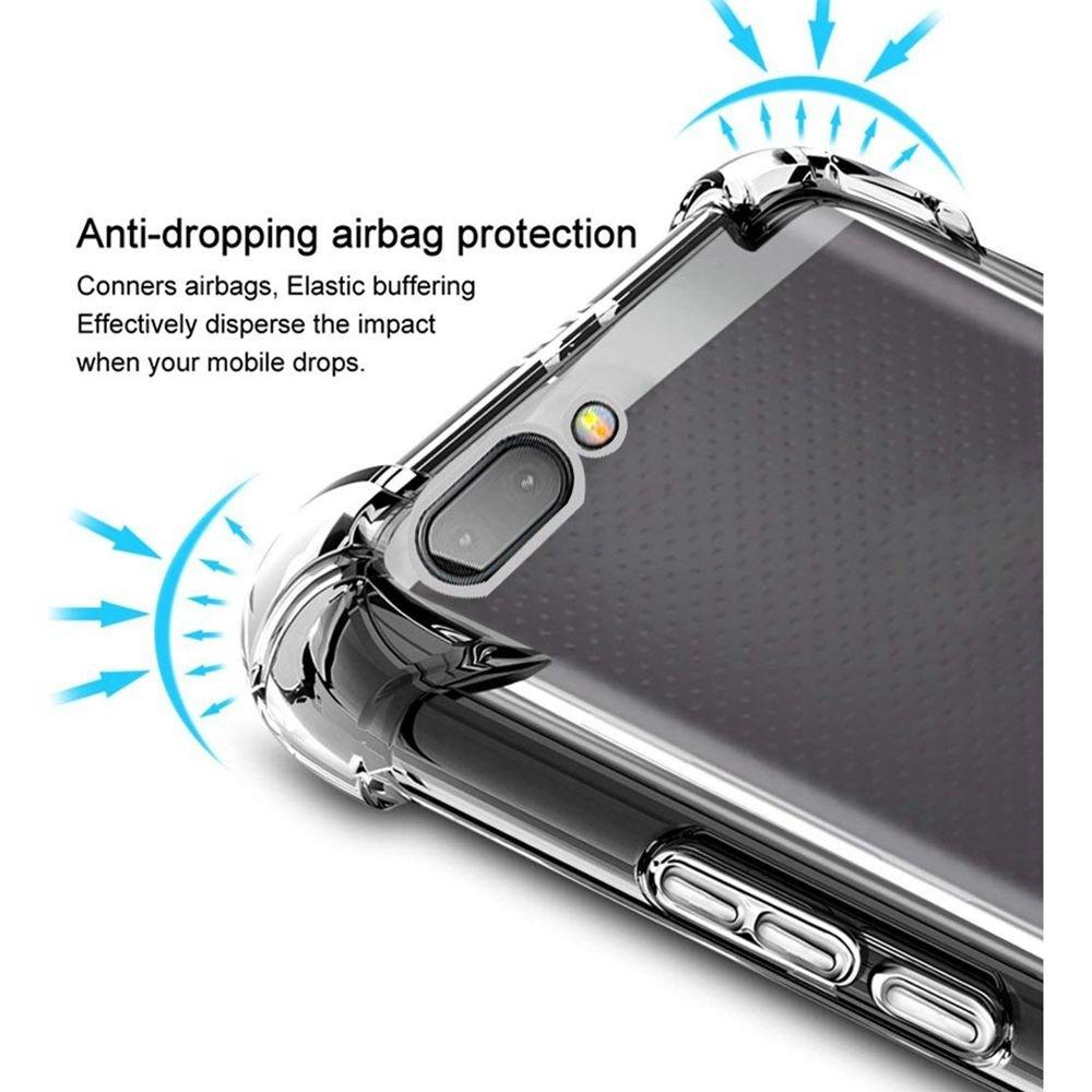 EUCAGR Pentru Blackberry Keyone Key 2 Two BBF100 Carcasă Transparentă TPU Silicon Airbag Capac Spate Moale Carcasă pentru Blackberry Key one Two