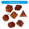 7Pcs Desktop Entertainment Acrylic Different Number of Face Dices Educational Digital Number Dices Various Shape Dices