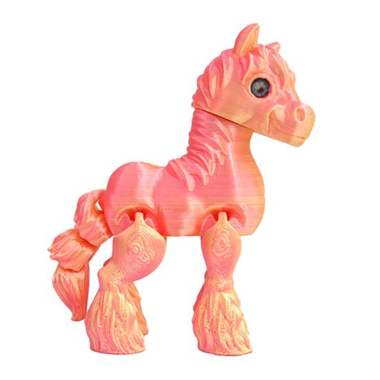 Figurine de Cheval Imprimée en 3D Articulations Mobiles Statue de Poney Jouet Fidget Anti-Stress Modèle Animal Éducatif Ornement Décoration de Bureau